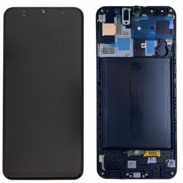 Écran Complet Vitre Tactile LCD OLED Châssis Samsung Galaxy A71 (A715) Noir